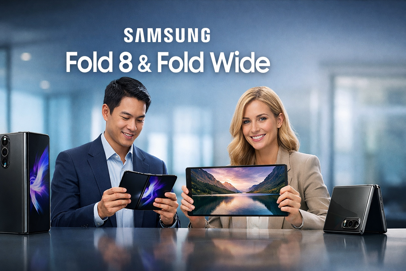 Samsung Fold 8 and Fold Wide comparison