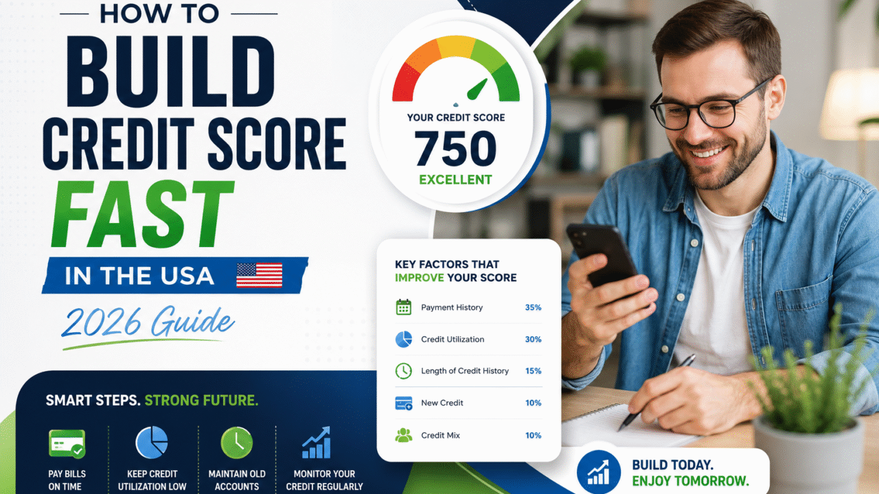 How to Build Credit Score Fast in the USA (2026 Guide)