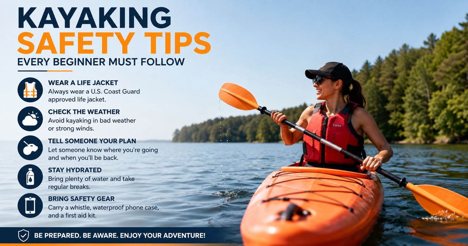 Beginner Kayaking Safety Tips