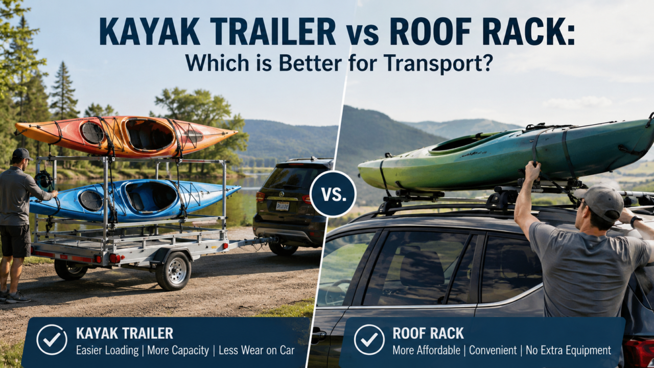 Kayak Trailer vs Roof Rack: Which is Better for Transport