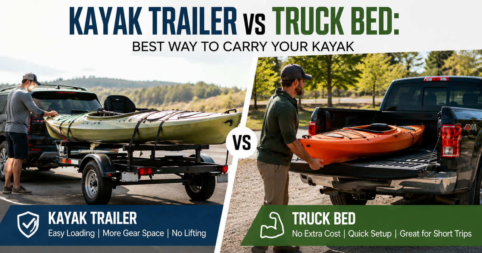 Kayak Trailer vs Truck Bed