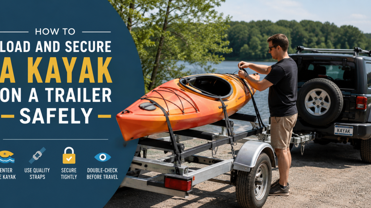 How to Load and Secure a Kayak on a Trailer Safely