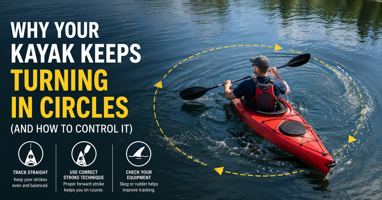 Why your kayak keeps turning in circles