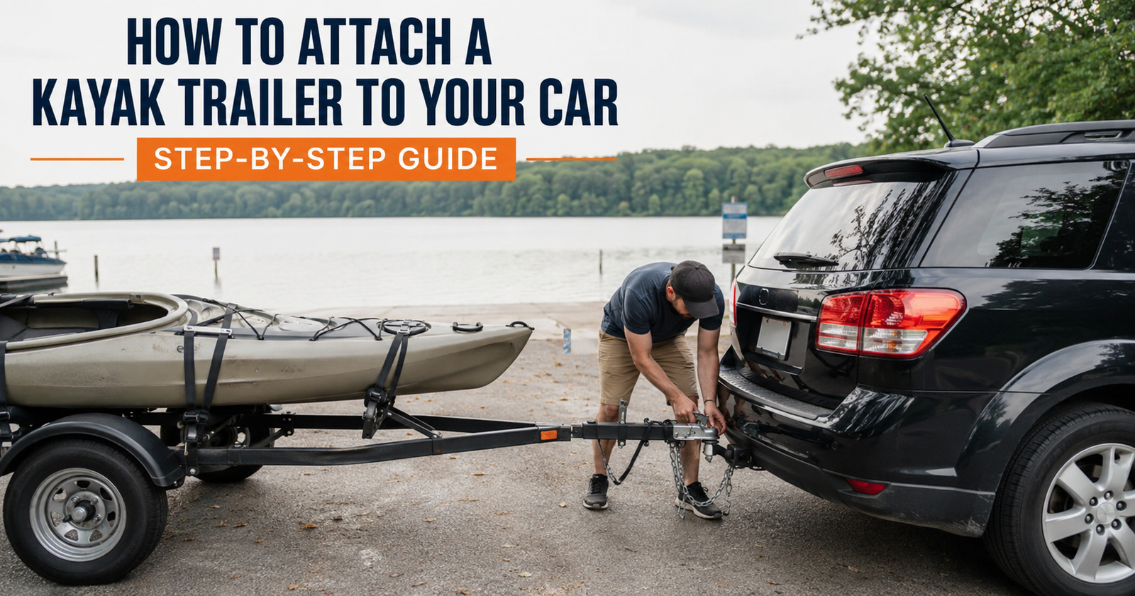 How to Attach a Kayak Trailer to Your Car
